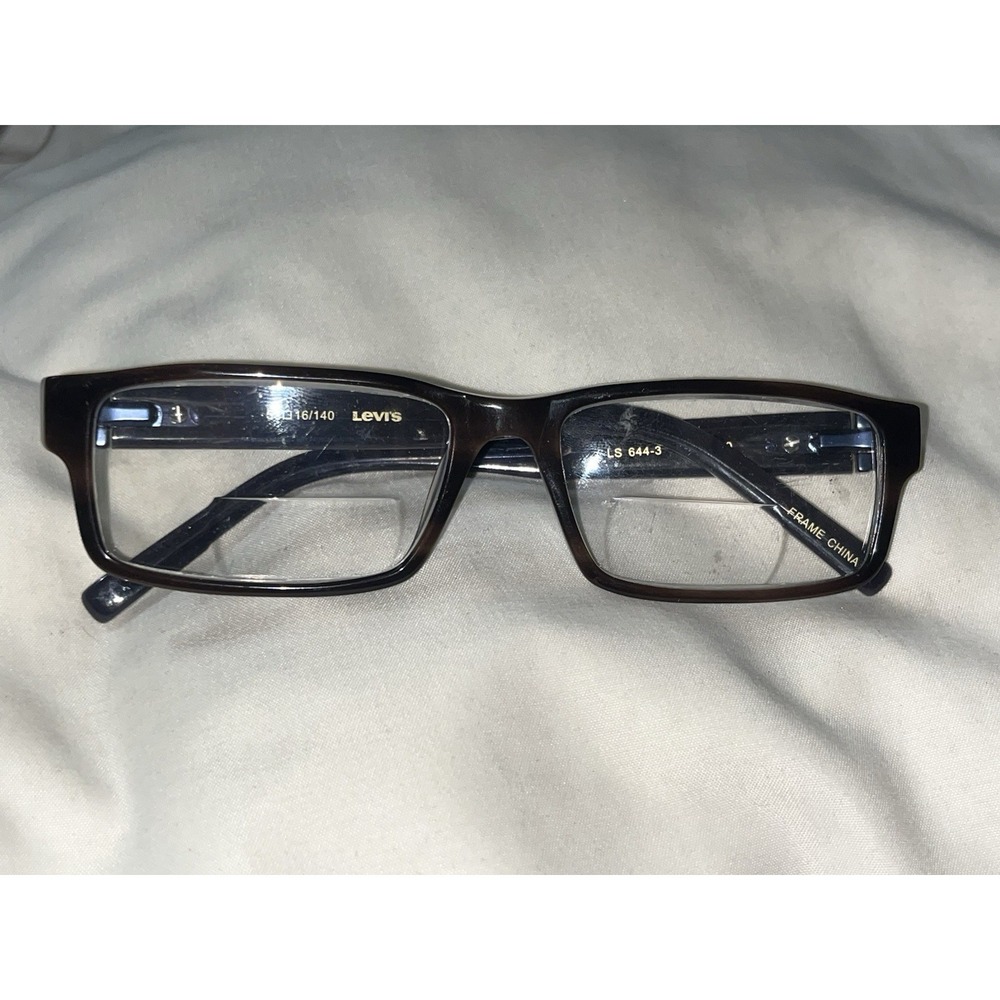 LEVIS LS644-3 53/16/140 Brown Blue FLEX HINGE EYEGLASSES FRAME